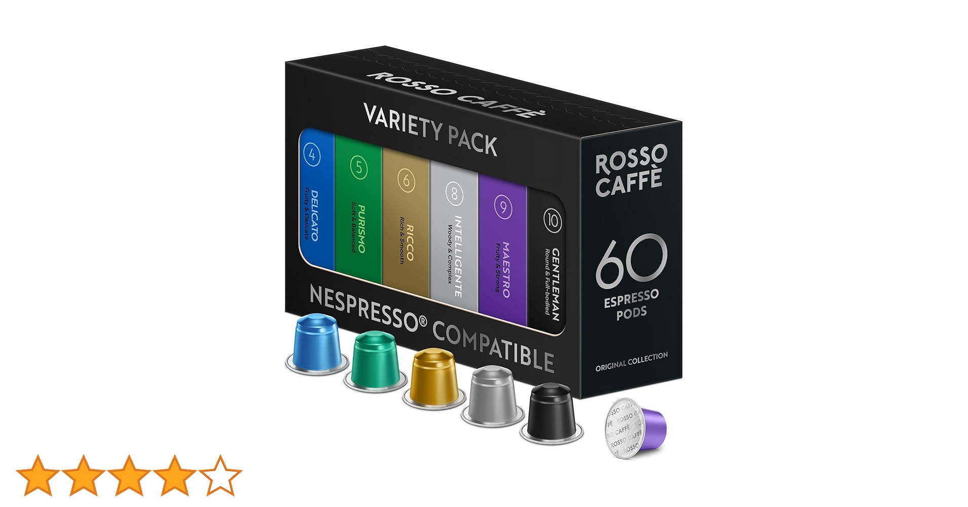 Amazon.co.jp: ロッソカフェ 60杯分 ネスプレッソ マシン用 互換